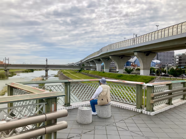 Photo of Ikeda Station | Gofuku Bridge (Kawanishi City side, Kawanishi direction) | Rest Spot 1