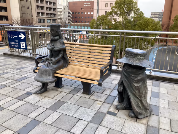 Photo of Kokura Station | Statue of Maetel and Tetsuro | Rest Spot 1