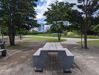 Resting area around the event plaza of Shinagawa Season Terrace, Takanawa Gateway Station, Part 5