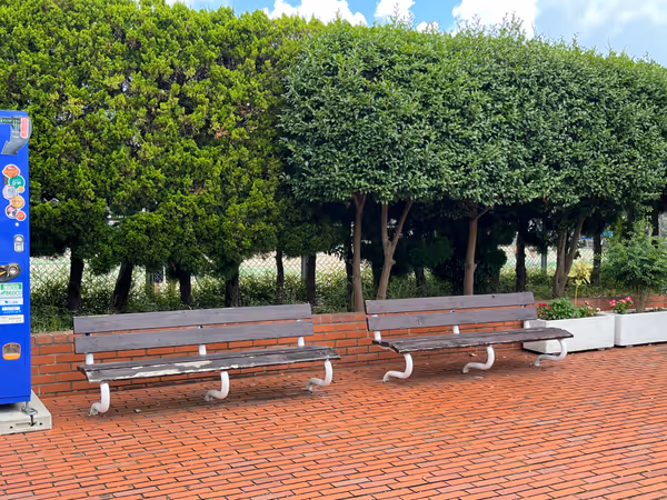 Photo of Shin-Narashino Station | In front of Akitsu Daiichi Danchi Tennis Courts | Rest Spot 1