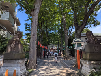 田無駅田無神社の休憩場所その2