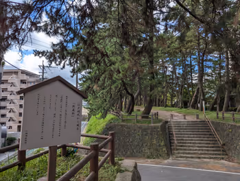 Resting place on the Nagasaki Kaido, Magarikinonmatsu-namiki near Nishi-Kurosaki Station, Part 4