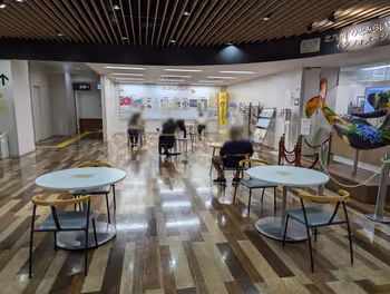 Rest Area at Hitomirai Place in front of Kurosaki Station, Part 1