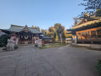 鹭之宫站鹭之宫八幡神社的休息场所其一