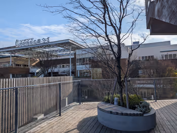 Rest area on the Flaps terrace and rooftop garden at Nagareyama-ōtakanomori Station, part 5