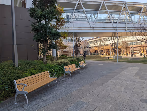 Photo of Nagareyama-Ōtakano-Mori Station | South Exit Urban Plaza, Bicycle Parking Area | Rest Spot 1
