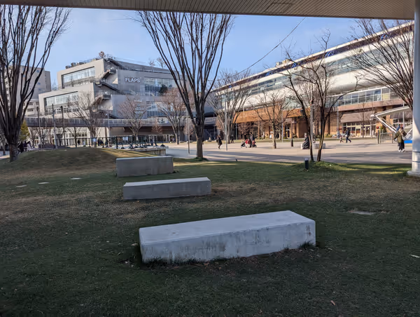 Photo of Nagareyama-Ōtakano-Mori Station | South Exit Urban Plaza, Bicycle Parking Area | Rest Spot 2