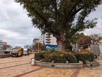 Resting spot 2 in Nakasu-Kawabata Station Nakasu Seiryu Park