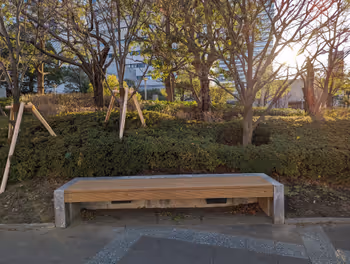 豊洲駅豊洲センタービル 産業遺構付近の休憩場所その5