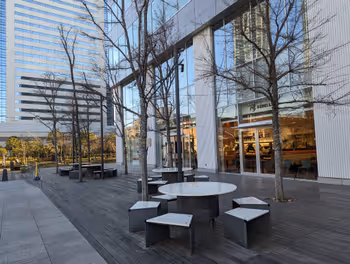 Rest area at Toyosu Front on the Toyosu 3-chome Park side, part 1