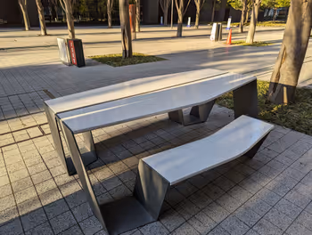 豐洲站日落步道休息處4