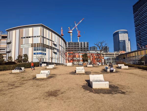 Photo of Toyosu Station | In front of LaLaport Toyosu, Canal Side | Rest Spot 2