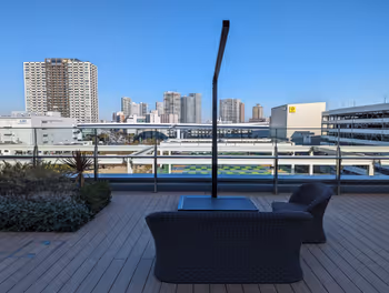 Rest areas at Ariake Garden's Minna no Terrace and Kaze no Terrace Part 7