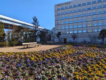 아리아케역 심볼 프롬나드 공원 꽃의 광장 휴식 장소 그 8