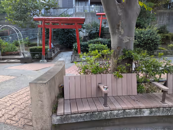 麻布十番駅狸穴公園の休憩場所その7