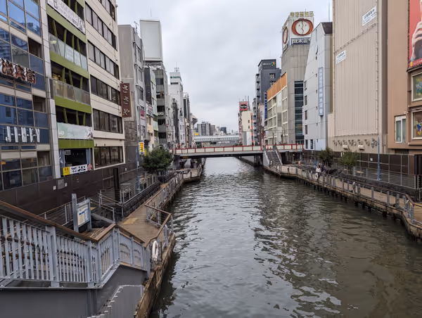 道頓堀川 道頓堀橋-大黒橋間の写真1