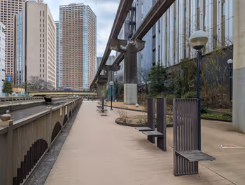 田町站新芝浦北運河綠地的休憩場所其六