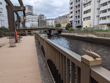 田町站新芝浦北運河綠地的休憩場所其七