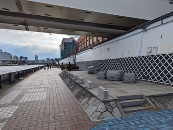 藏前站 藏前橋 隅田川沿岸 藏前側的休息處1