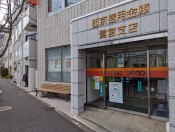 鷺ノ宮駅西京信用金庫横の休憩場所その1