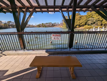 Rest area at the Senzoku-ike Boat House near Senzoku-ike Station, Part 7