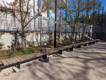 石川台站东雪谷二丁目公园的休息场所6