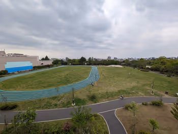 Rest area on the terrace of Numabukuro Station and Nakano City General Gymnasium, Part 3