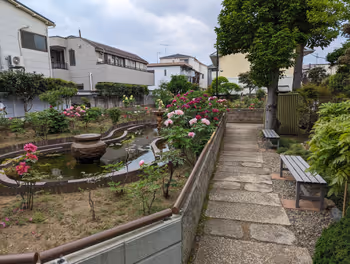 沼袋車站禪定院的休憩場所3