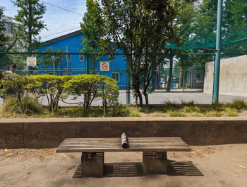 茗荷谷車站竹早公園的休憩場所其三