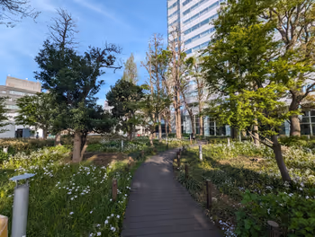 센고쿠역 분쿄 그린 코트 그린 스퀘어 휴식 장소 그 1