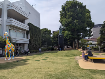 Rest area at the Art Forest Green Space near Nakahashi Station No. 2