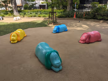 Rest area at the Art Forest Green Space near Nakahashi Station No. 3