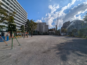 住吉駅猿江二丁目公園の休憩場所その1