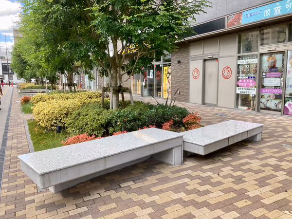 Photo of Mita Station | Planting area next to Heart City in front of Rene Mita Station | Rest Spot 1