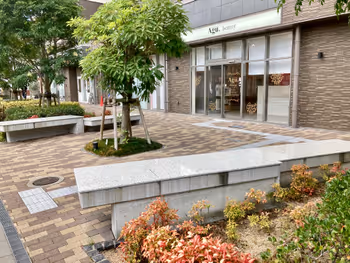 Photo of Mita Station | Planting area next to Heart City in front of Rene Mita Station | Rest Spot 3