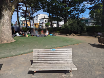 樱新町站世田谷新町公园的休息场所5