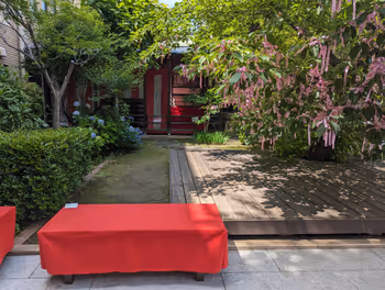 Rest area at Sakurajingu Shrine near Sakurashinmachi Station Part 5