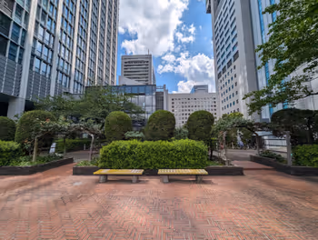 高輪Gateway站芝浦中央公園 季節露台側的休息場所4