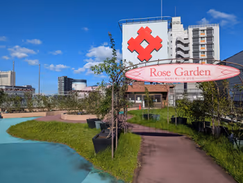 Rest area at Heiwadori Station Sky Park, part 4