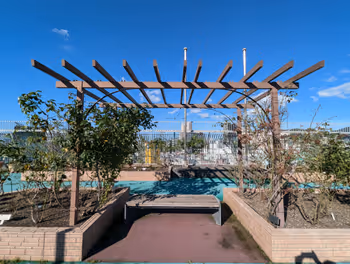 Rest area at Heiwadori Station Sky Park, part 6