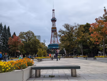大通駅大通公園の休憩場所その2