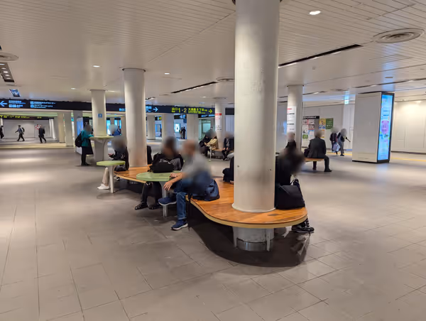 Photo of Nishi 4-chome Station | In front of the North Ticket Gate at Odori Station | , Tsunagari Plaza | Rest Spot 3