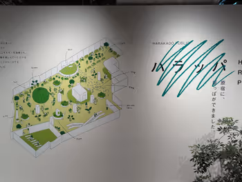 明治神宮前〈原宿〉站 Harakado Harappa 的休息場所其一