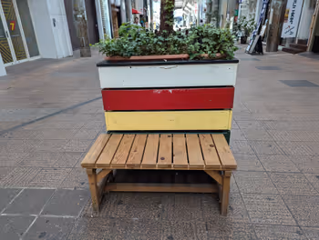 黒崎駅カムズ一番街の休憩場所その2