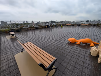 中目黑站目黑十五庭(屋顶庭园)的休息场所其4