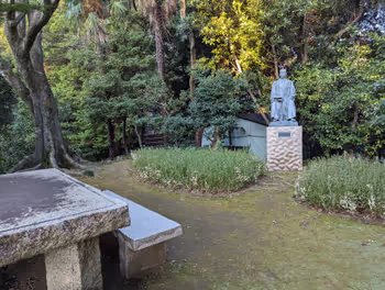 早稻田站大隈庭園的休息場所其6