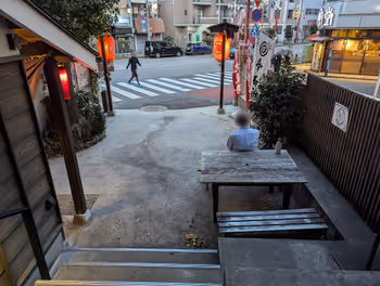 Rest area at Nishiwaseda Genbei Koshodate Jizo-son near Omokagebashi Station, part 2