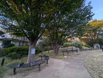 荻窪駅読書の森公園の休憩場所その2