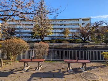 練馬高野台站石神井川 藥師堂橋−長光寺橋之間的休憩場所 其4