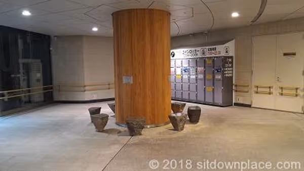 Photo of Yurakucho Station | Central Exit Front, Below the Escalator, Underground Shopping Arcade Rest Spot 4